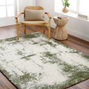 Cloudy Shag CDG-2329 Grass Green / Off-White Rug