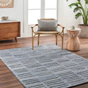 Calgary CGR-2306 Dark Blue / Ice Blue Rug