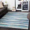 City CIT-2321 Aqua / Charcoal Rug
