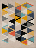 City CIT-2350 Aqua / Charcoal Rug