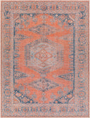 Colin CLN-2306 Blue / Burnt Orange Rug