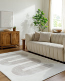 Carolena CRA-2300 Ivory / Taupe Rug