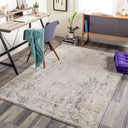 Carmel CRL-2306 Brown / Dark Blue Rug