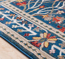 Crafty CRT-2308 Burgandy / Dark Blue Rug