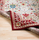 Crafty CRT-2309 Burgandy / Dark Blue Rug