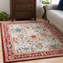 Crafty CRT-2309 Burgandy / Dark Blue Rug