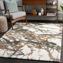 Celestial Shag CSG-2303 Cream / Dark Brown Rug