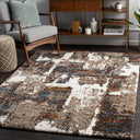 Celestial Shag CSG-2305 Burgandy / Cream Rug