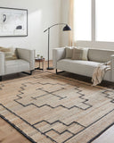 Diane DAI-2309 Black / Tan Rug