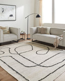 Diane DAI-2310 Black / Cream Rug