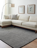 Damier DMI-2300 Black / Cream Rug