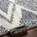 Deluxe Shag DXS-2309 Charcoal / Cream Rug