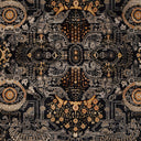 Empress EMS-7000 Black / Burnt Orange Rug
