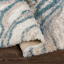Eskimo Shag ESG-2305 Blue / Cream Rug
