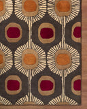 Forum FM-7170 Brown / Burgandy Rug