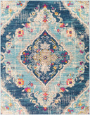 Floransa FSA-2300 Burnt Orange / Fuchsia Rug