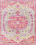 Floransa FSA-2308 Burnt Orange / Fuchsia Rug