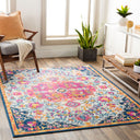 Floransa FSA-2312 Burnt Orange / Fuchsia Rug