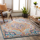 Floransa FSA-2333 Burnt Orange / Fuchsia Rug