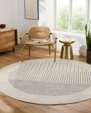 Floransa FSA-2368 Charcoal / Cream Rug