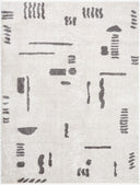 Fossay Shag FSG-2303 Charcoal / Light Beige Rug