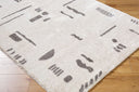 Fossay Shag FSG-2303 Charcoal / Light Beige Rug