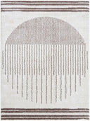 Fossay Shag FSG-2305 Dark Brown / Light Beige Rug