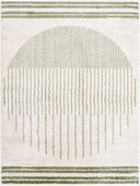 Fossay Shag FSG-2307 Grass Green / Light Beige Rug