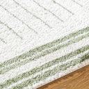 Fossay Shag FSG-2307 Grass Green / Light Beige Rug