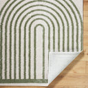Fossay Shag FSG-2312 Grass Green / Light Beige Rug