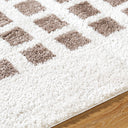 Fossay Shag FSG-2318 Dark Brown / Light Beige Rug