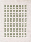 Fossay Shag FSG-2320 Grass Green / Light Beige Rug