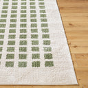 Fossay Shag FSG-2320 Grass Green / Light Beige Rug