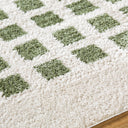 Fossay Shag FSG-2320 Grass Green / Light Beige Rug