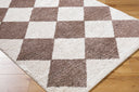 Fossay Shag FSG-2323 Dark Brown / Light Beige Rug