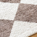 Fossay Shag FSG-2323 Dark Brown / Light Beige Rug