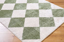 Fossay Shag FSG-2325 Grass Green / Light Beige Rug