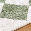 Fossay Shag FSG-2325 Grass Green / Light Beige Rug