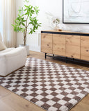 Fossay Shag FSG-2328 Dark Brown / Light Beige Rug