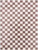 Fossay Shag FSG-2328 Dark Brown / Light Beige Rug