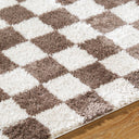 Fossay Shag FSG-2328 Dark Brown / Light Beige Rug