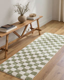Fossay Shag FSG-2330 Grass Green / Light Beige Rug