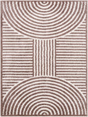 Fossay Shag FSG-2331 Dark Brown / Light Beige Rug