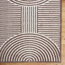 Fossay Shag FSG-2331 Dark Brown / Light Beige Rug