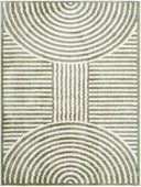 Fossay Shag FSG-2333 Grass Green / Light Beige Rug