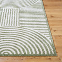 Fossay Shag FSG-2333 Grass Green / Light Beige Rug