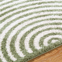 Fossay Shag FSG-2333 Grass Green / Light Beige Rug