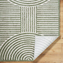 Fossay Shag FSG-2333 Grass Green / Light Beige Rug