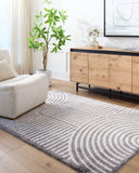 Fossay Shag FSG-2334 Charcoal / Light Beige Rug