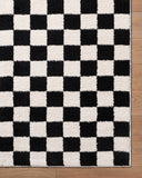 Fossay Shag FSG-2347 Black / Cream Rug
